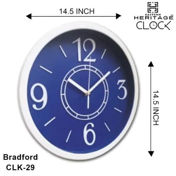 Blue Vintage Wall Clock
